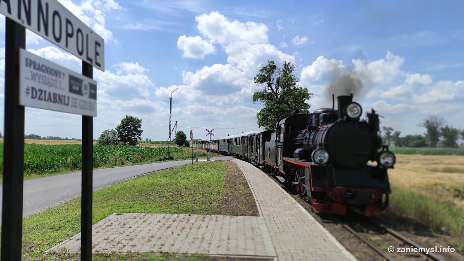 Zabytkowy parowóz Średzkiej Kolei Powiatowej